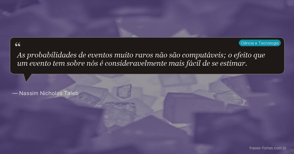 Frase de Nassim Nicholas Taleb