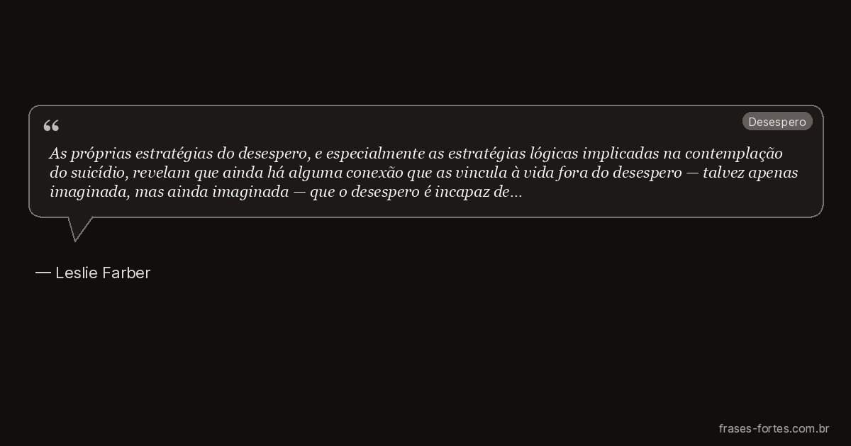 Frase de Leslie Farber