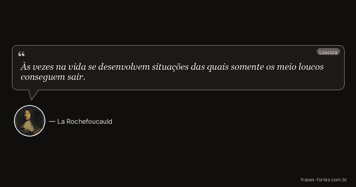 Frase de La Rochefoucauld