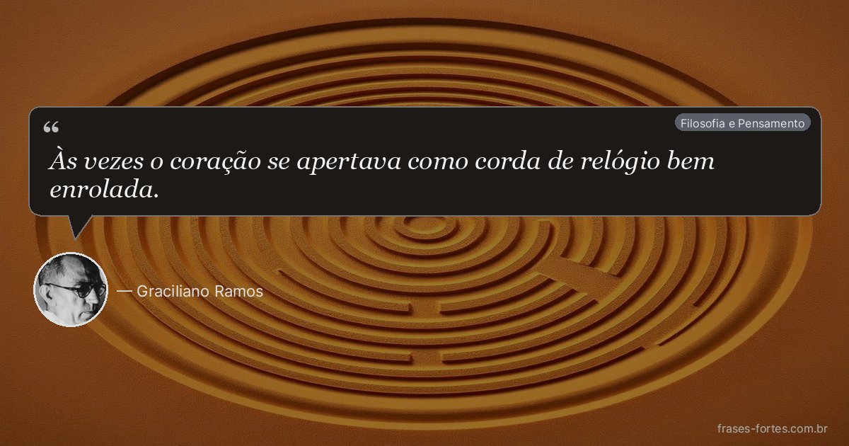 Frase de Graciliano Ramos