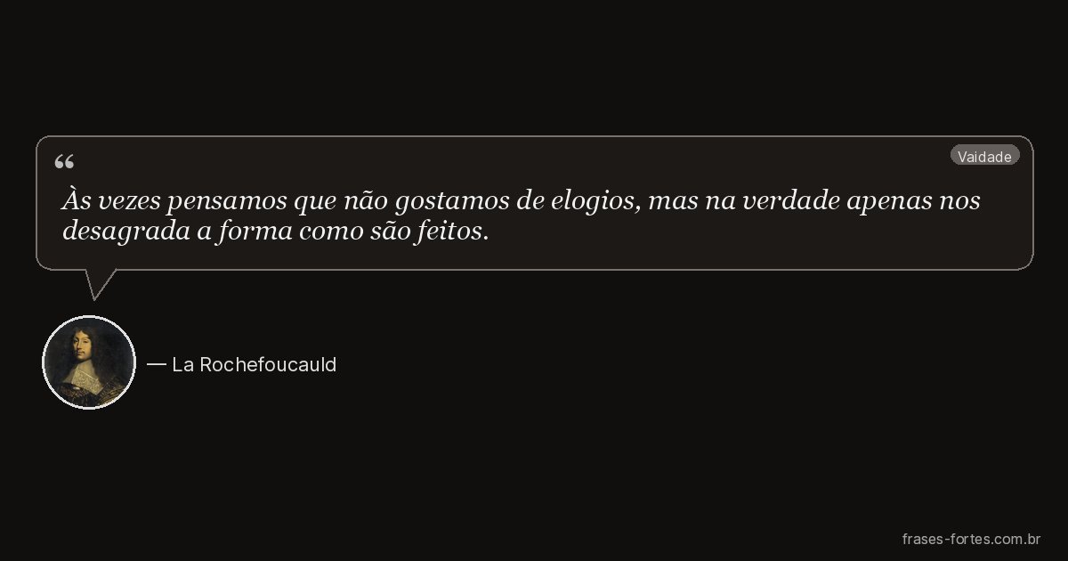 Frase de La Rochefoucauld