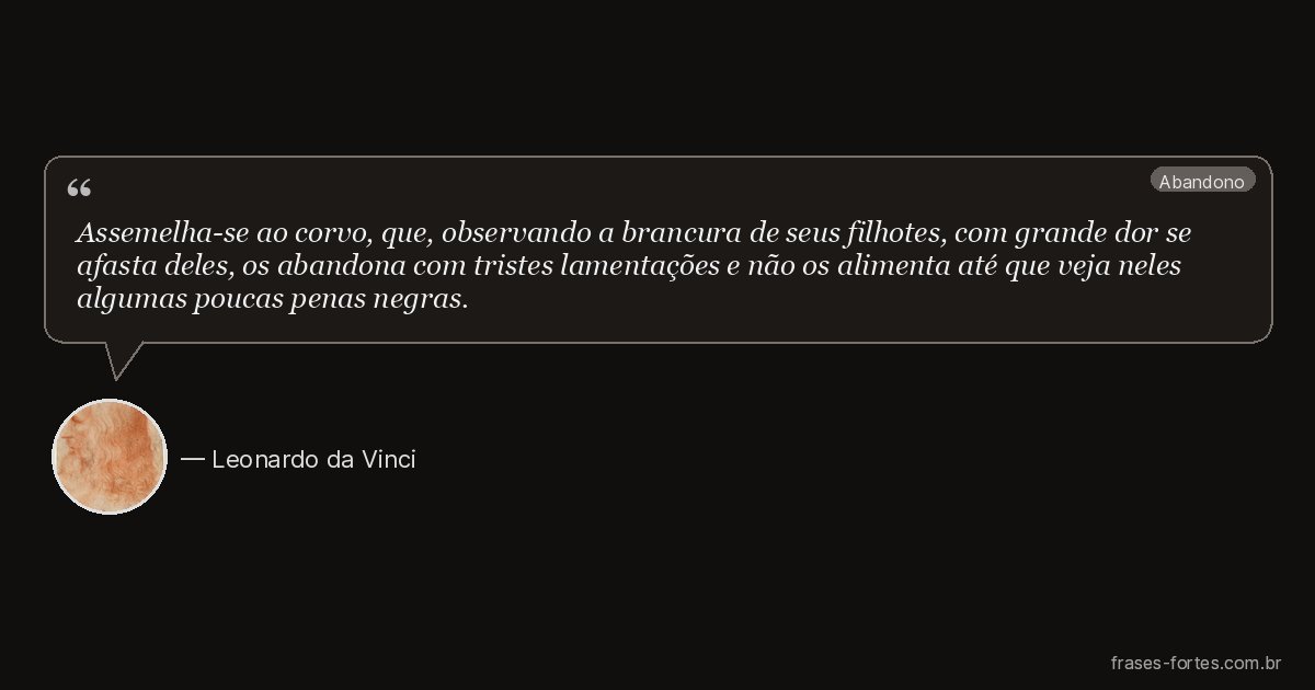 Frase de Leonardo da Vinci