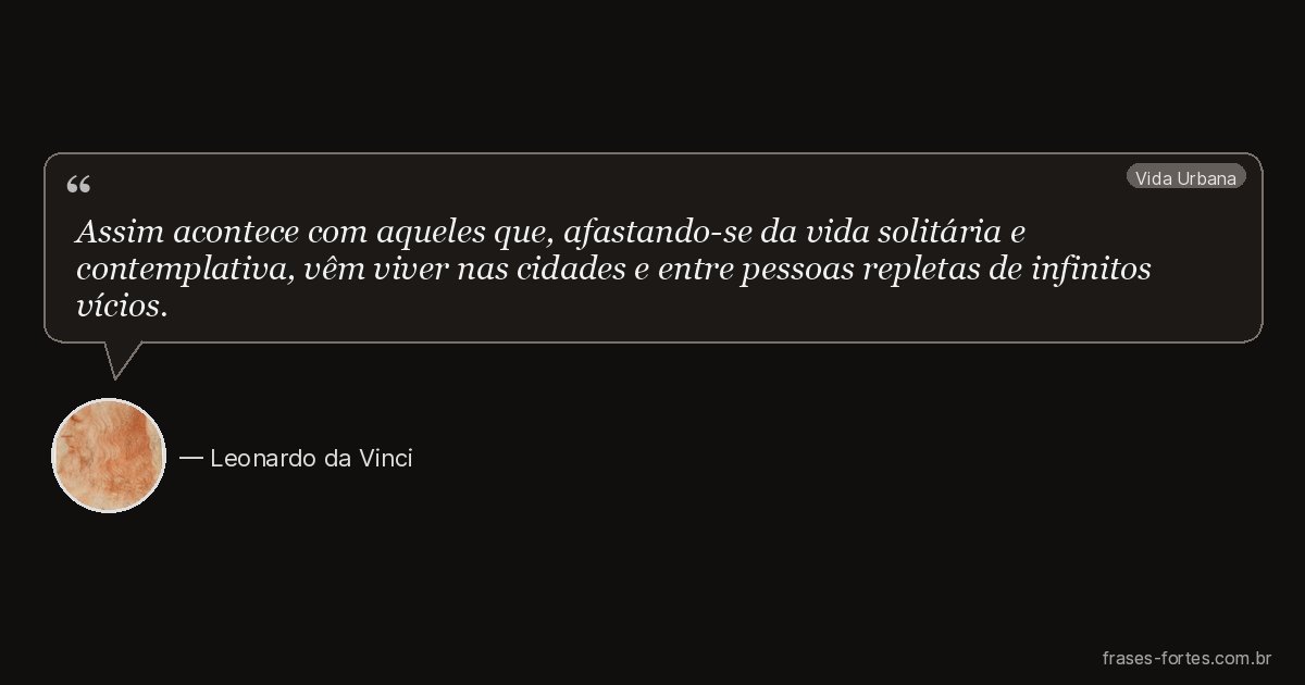 Frase de Leonardo da Vinci