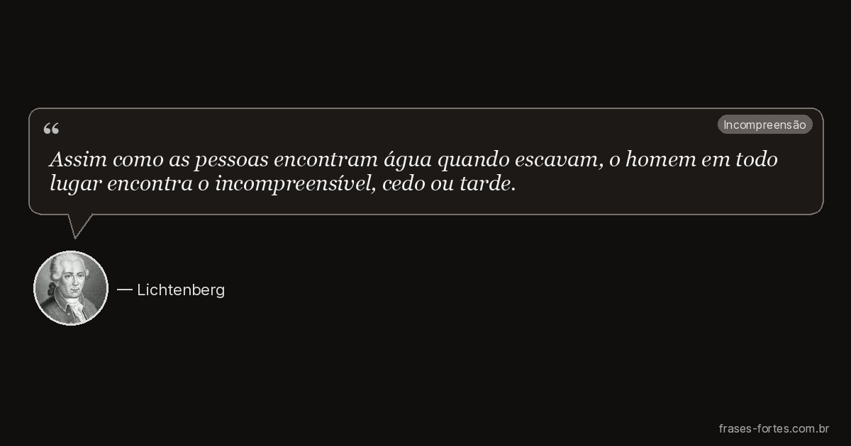 Frase de Lichtenberg
