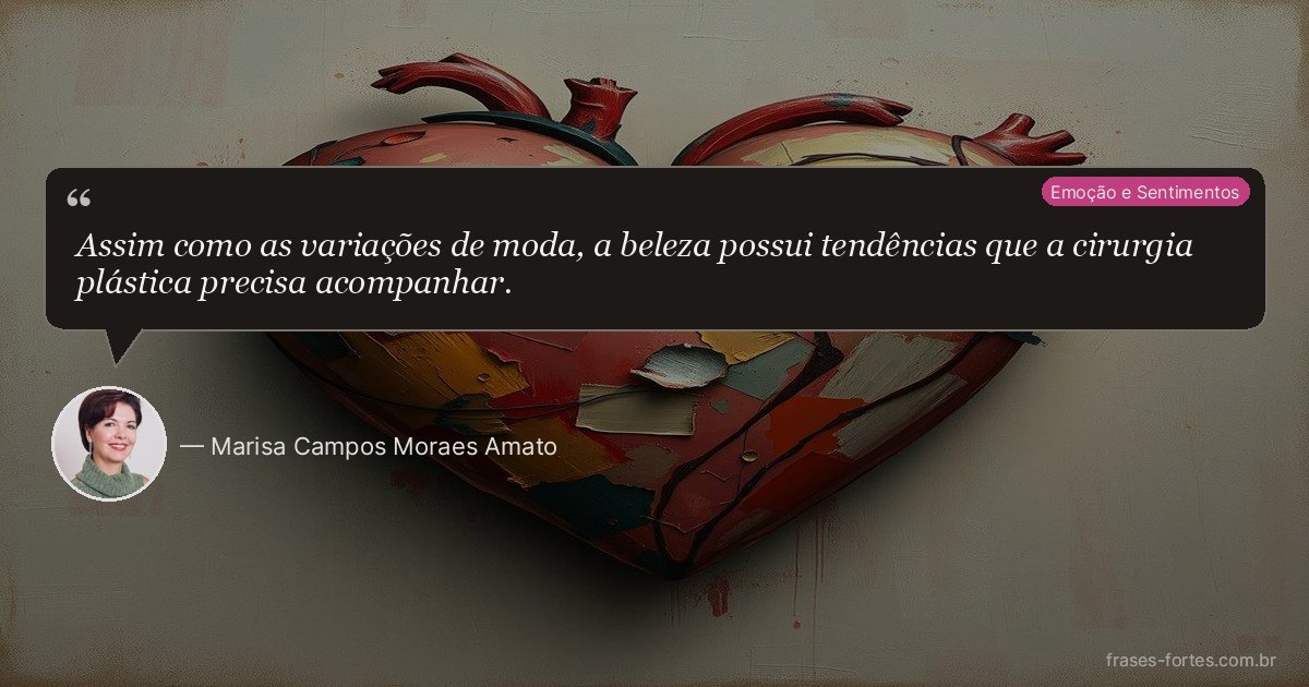 Frase de Marisa Campos Moraes Amato