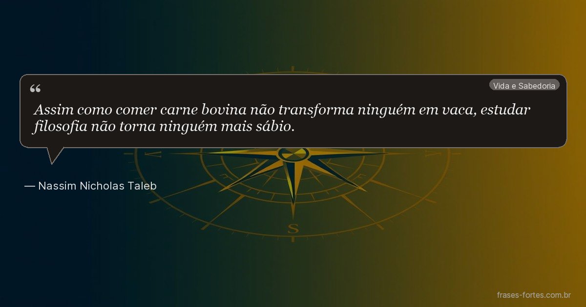 Frase de Nassim Nicholas Taleb