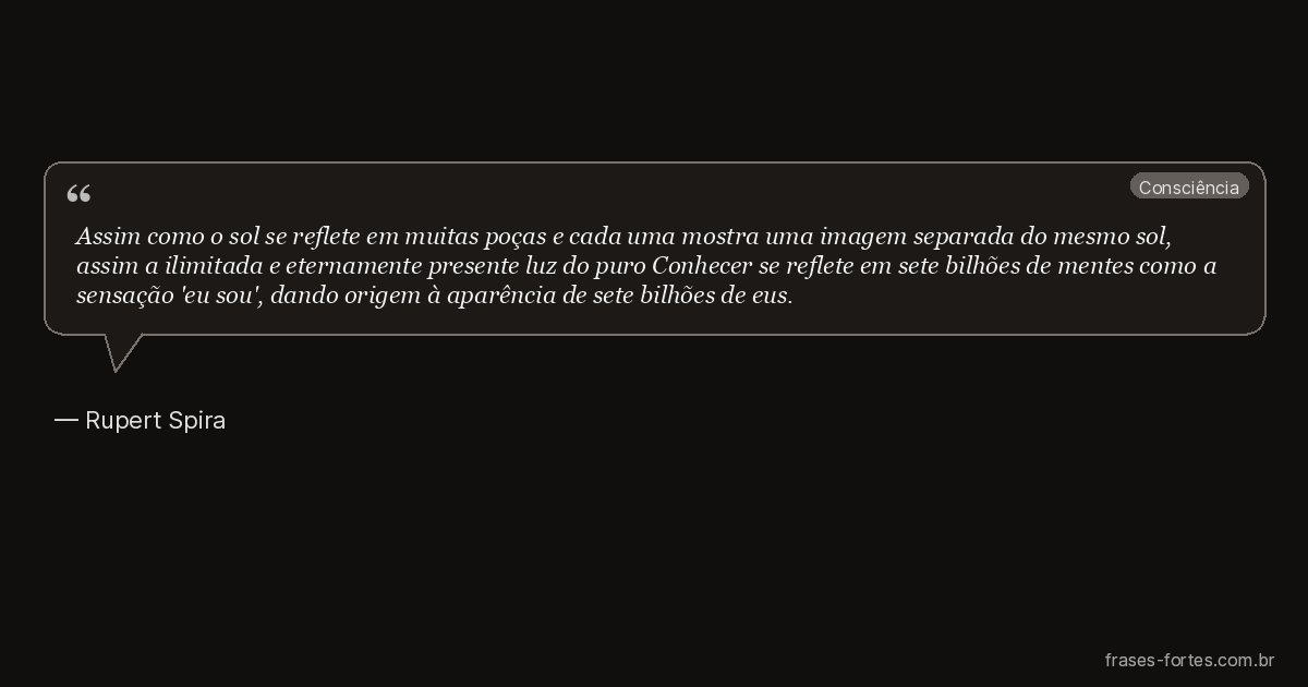 Frase de Rupert Spira