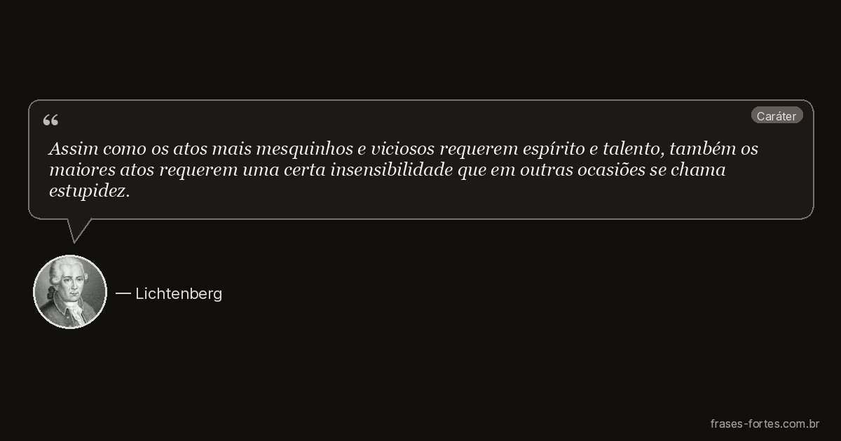 Frase de Lichtenberg
