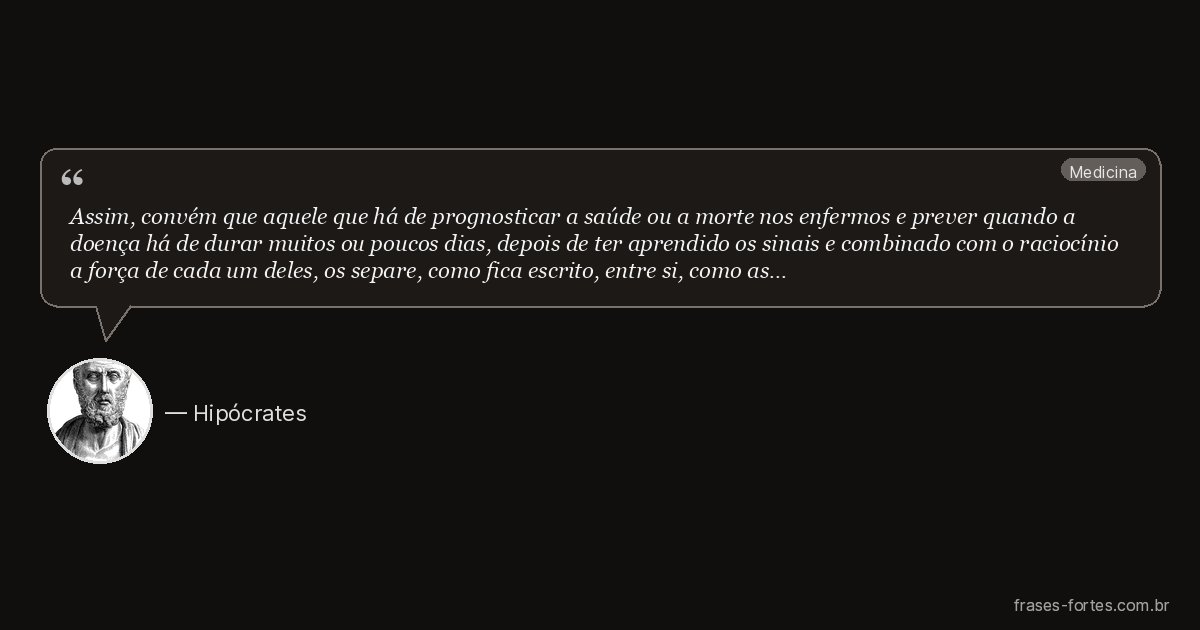 Frase de Hipócrates