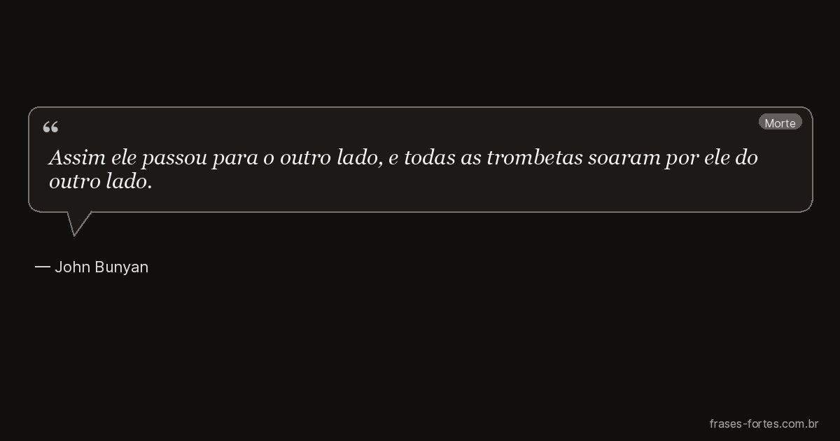Frase de John Bunyan