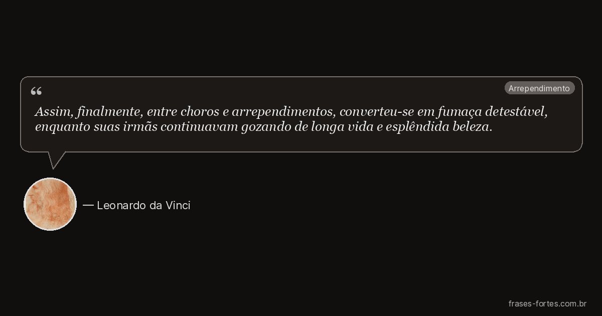 Frase de Leonardo da Vinci