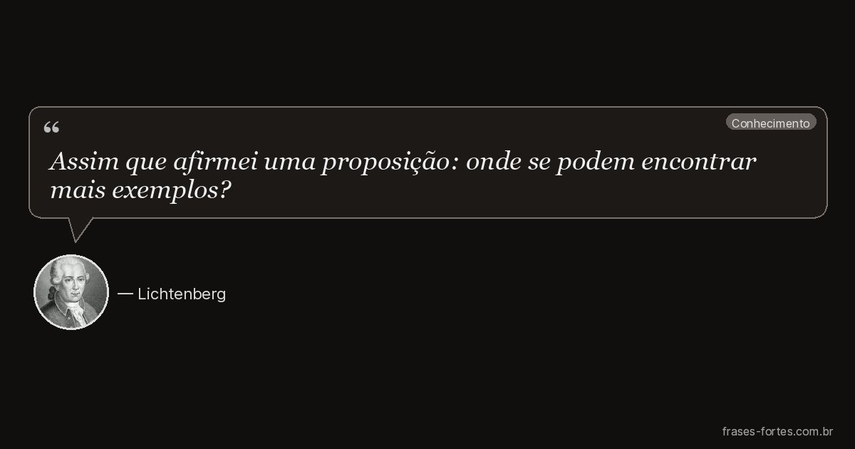 Frase de Lichtenberg