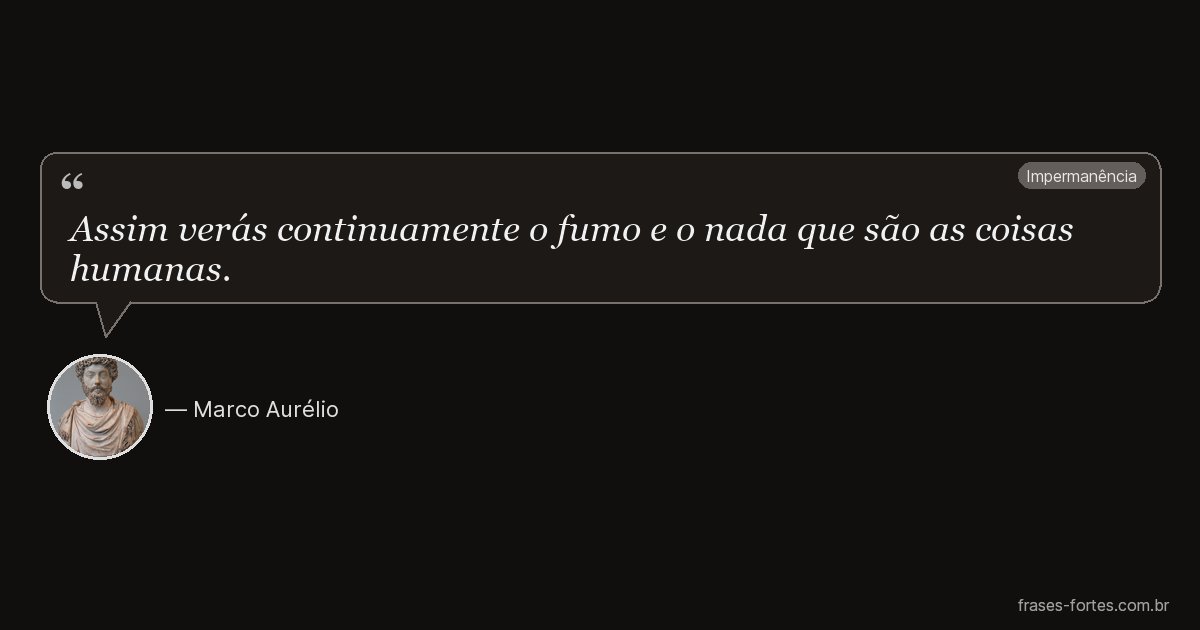Frase de Marco Aurélio