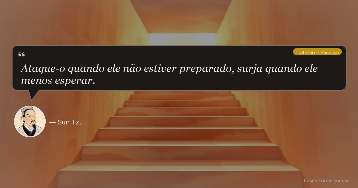 Frase de Sun Tzu