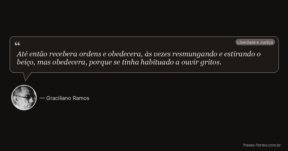 Frase de Graciliano Ramos