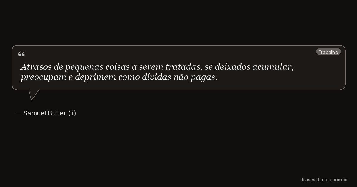 Frase de Samuel Butler (ii)