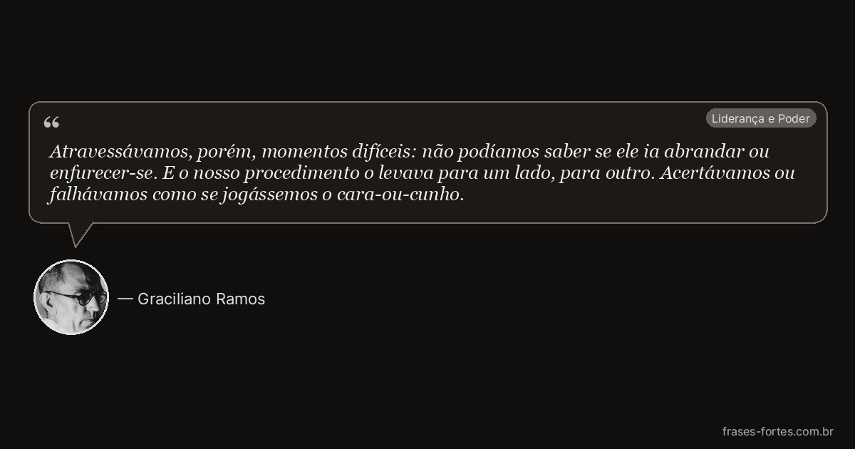 Frase de Graciliano Ramos