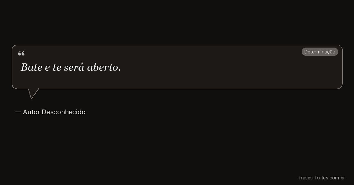 Frase de Autor Desconhecido