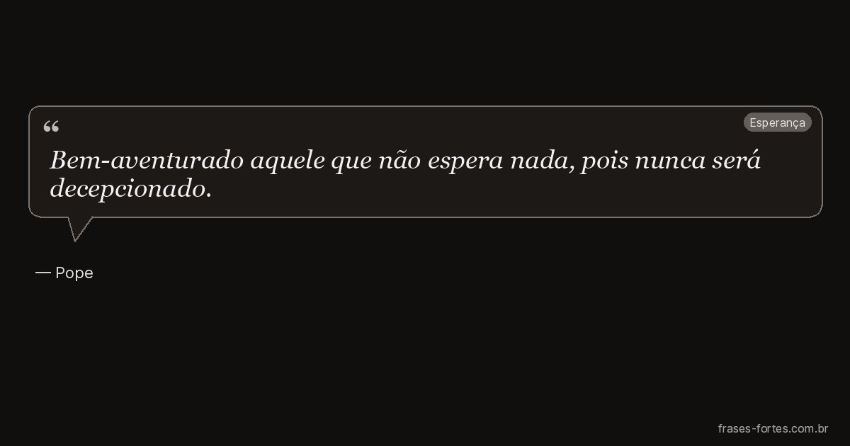 Frase de Pope