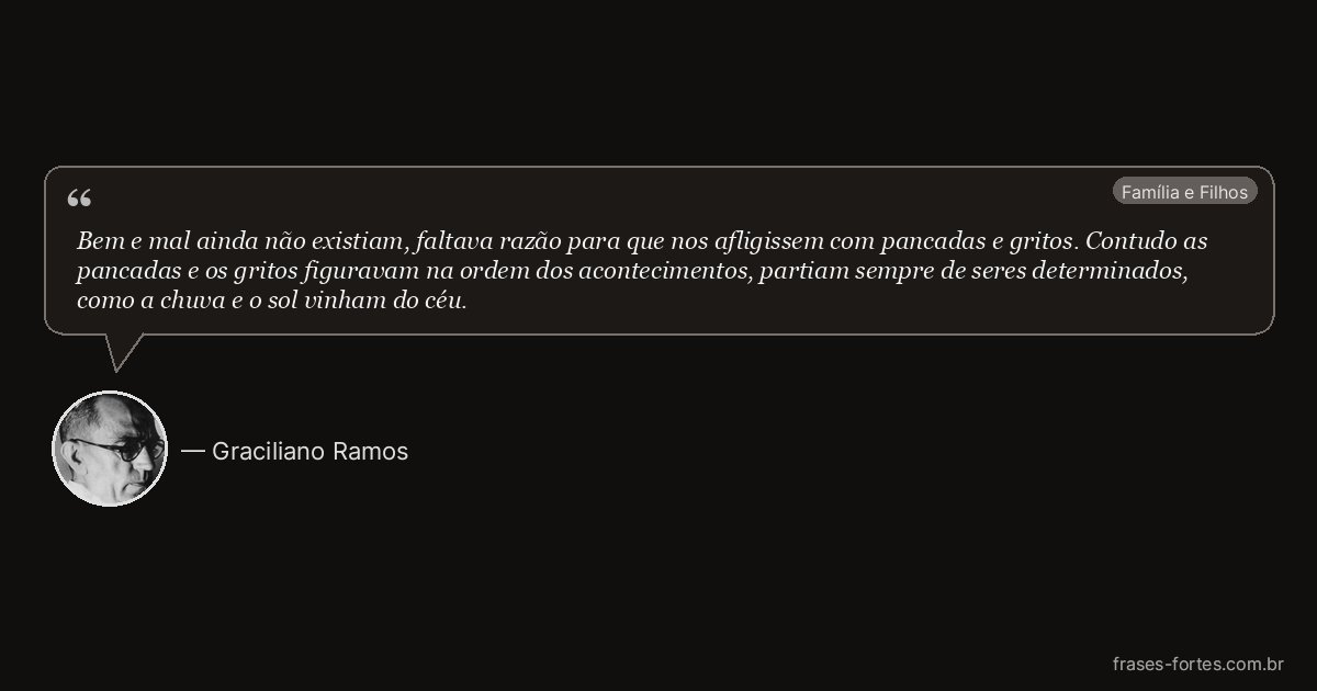 Frase de Graciliano Ramos