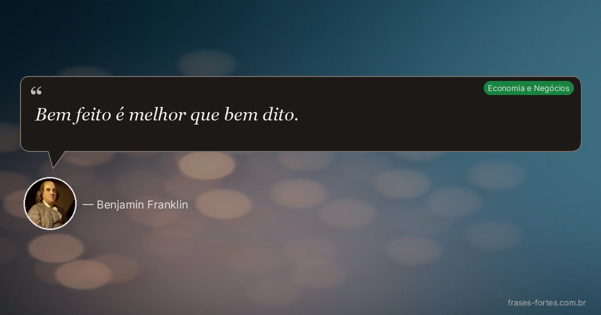 Frase de Benjamin Franklin