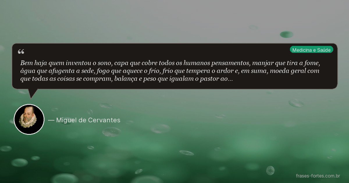 Frase de Miguel de Cervantes