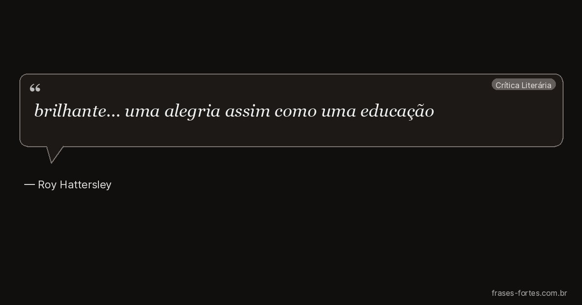Frase de Roy Hattersley