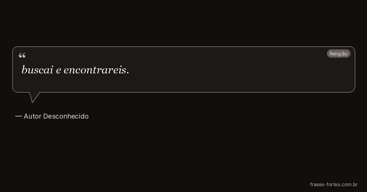 Frase de Autor Desconhecido