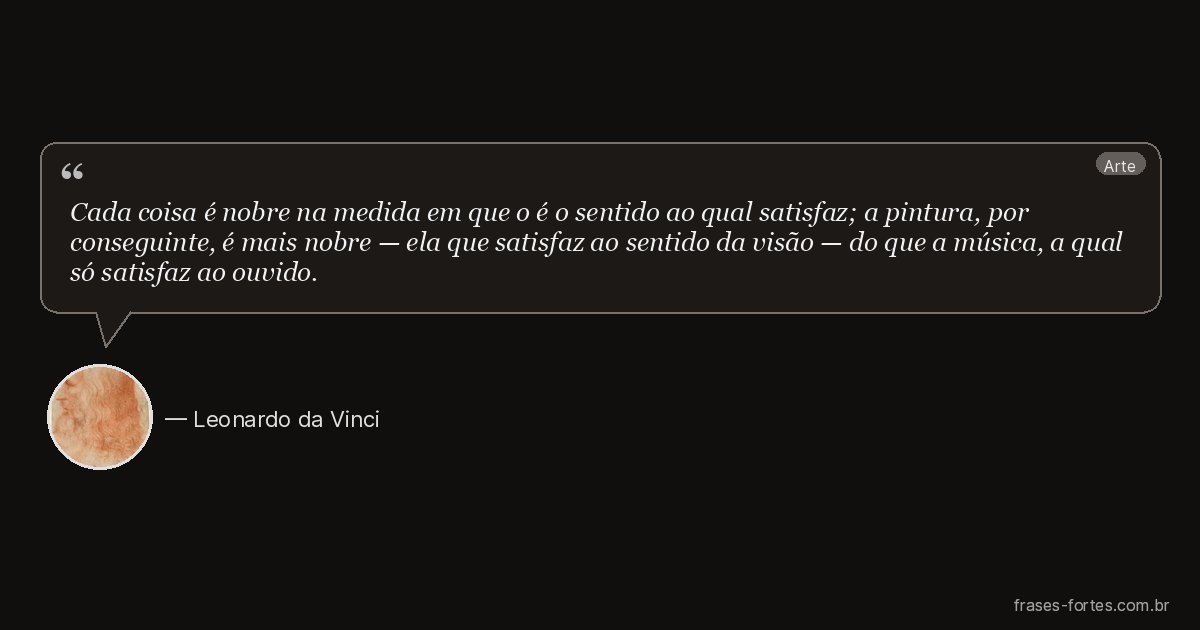 Frase de Leonardo da Vinci