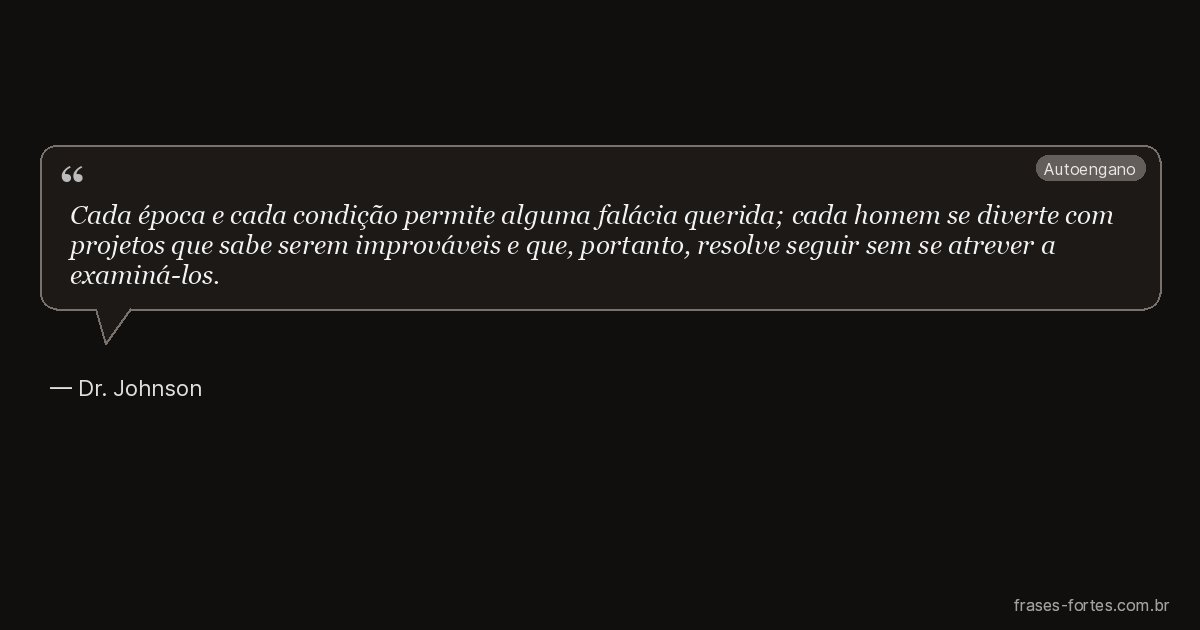 Frase de Dr. Johnson