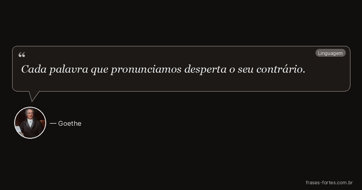 Frase de Goethe