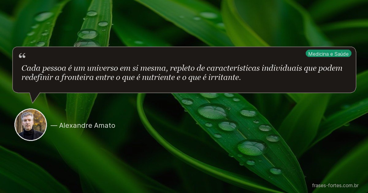 Frase de Alexandre Amato