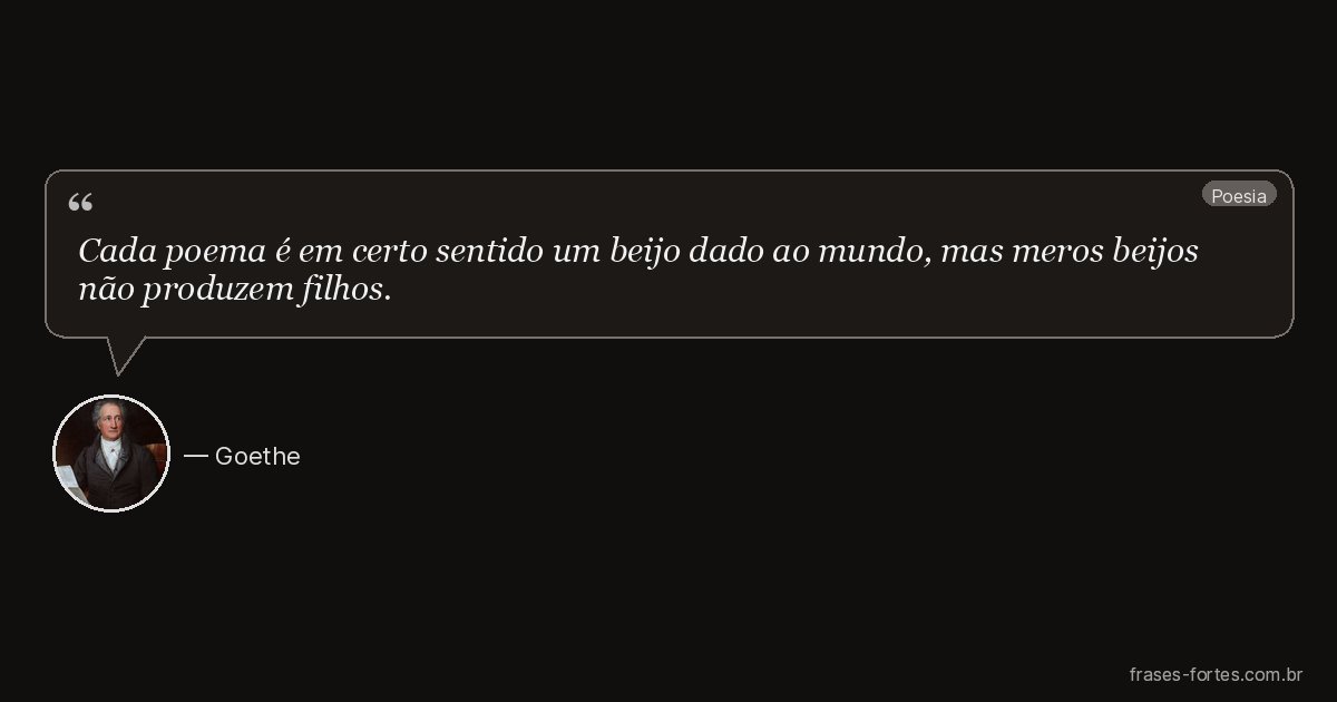 Frase de Goethe