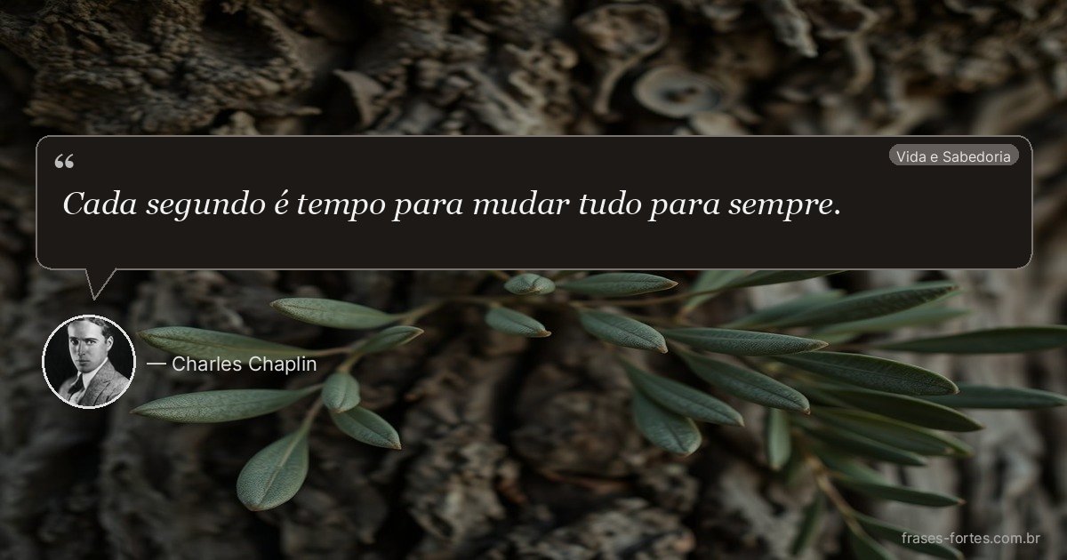 Frase de Charles Chaplin