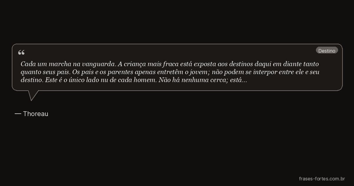 Frase de Thoreau