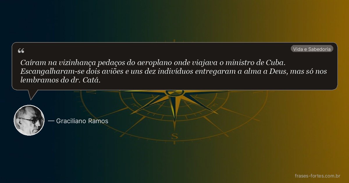 Frase de Graciliano Ramos