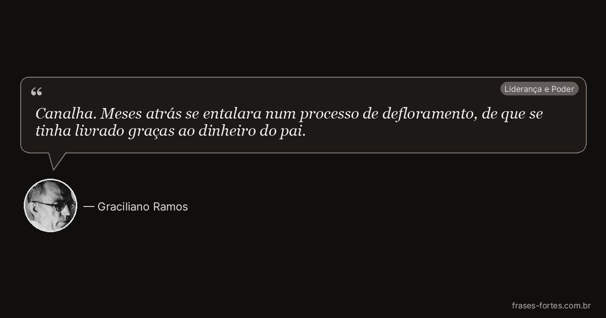 Frase de Graciliano Ramos