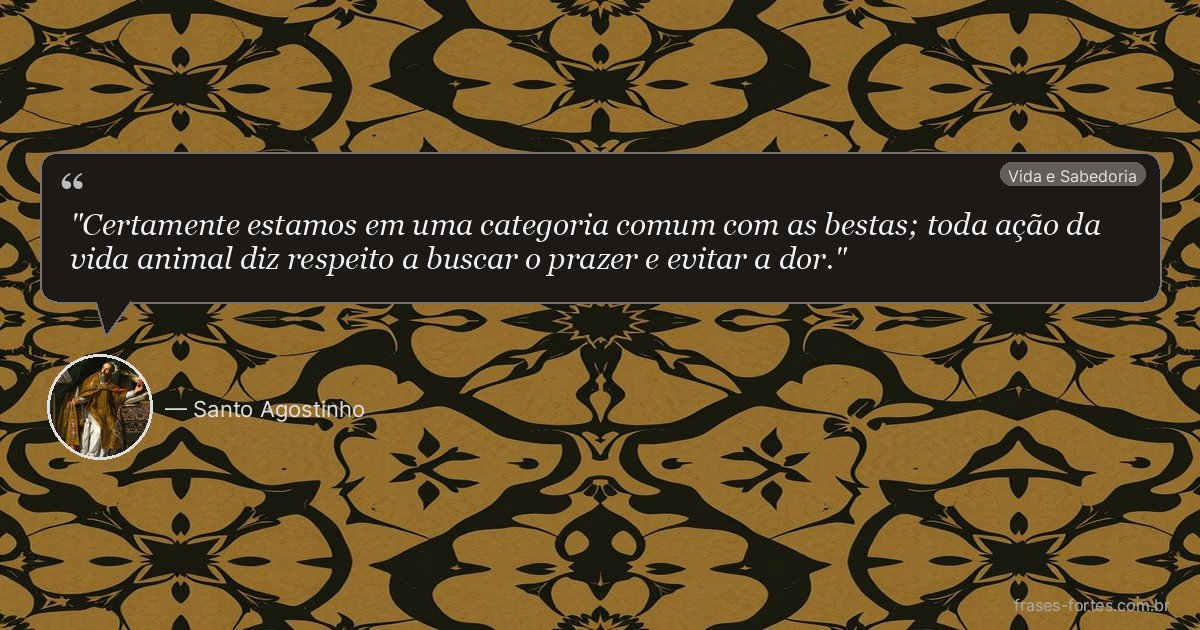 Frase de Santo Agostinho