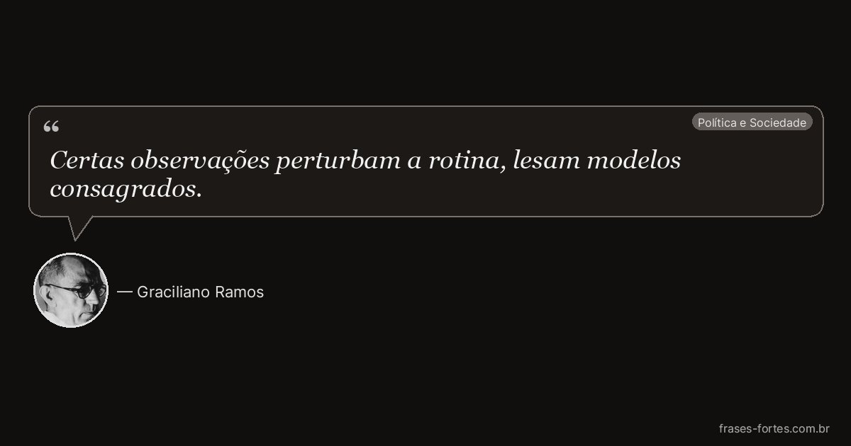 Frase de Graciliano Ramos