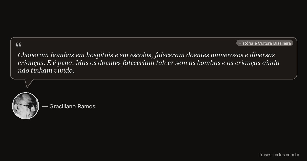 Frase de Graciliano Ramos