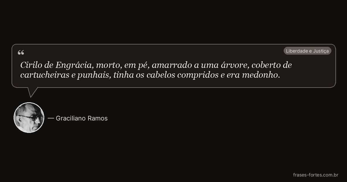 Frase de Graciliano Ramos