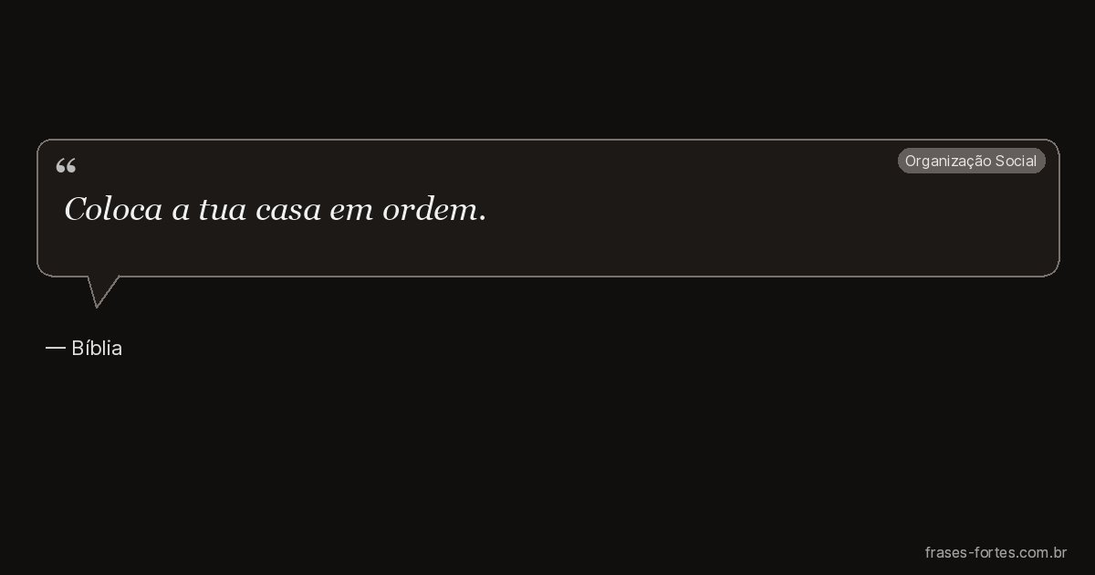 Frase de Bíblia