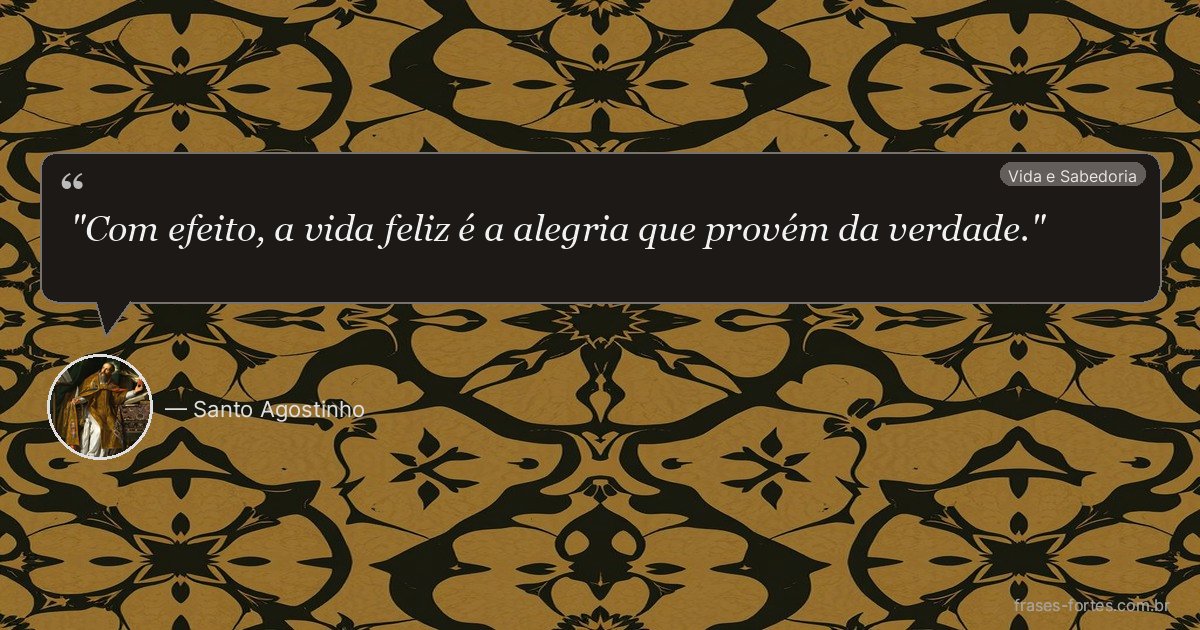 Frase de Santo Agostinho