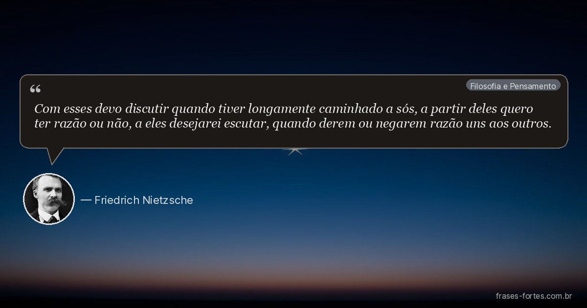 Frase de Friedrich Nietzsche