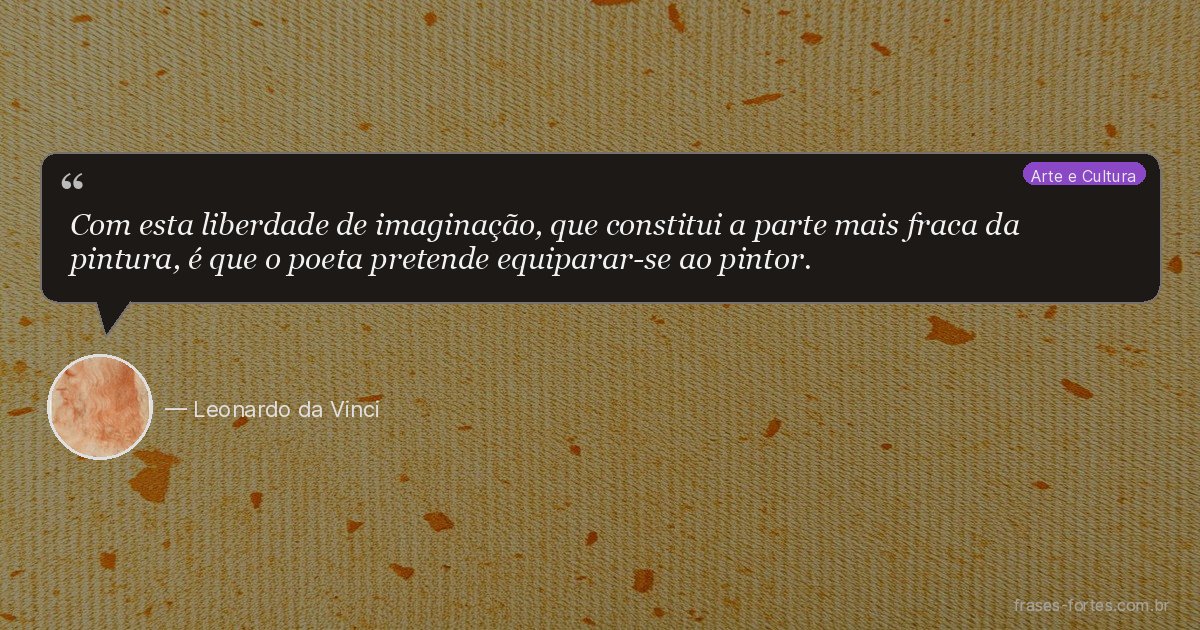 Frase de Leonardo da Vinci