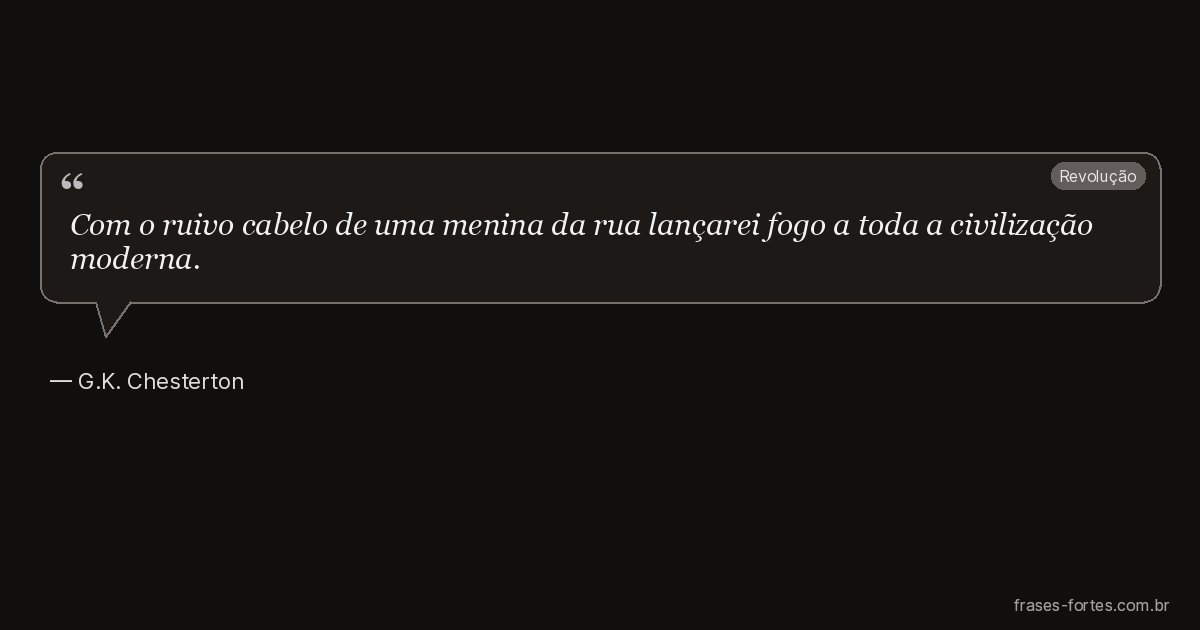Frase de G.K. Chesterton