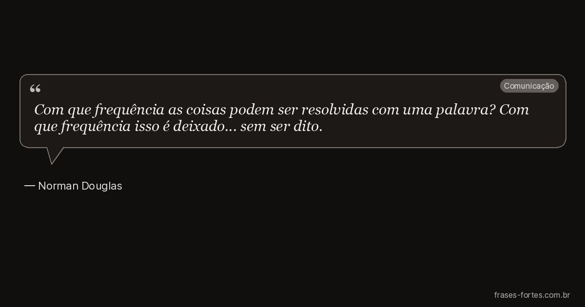 Frase de Norman Douglas