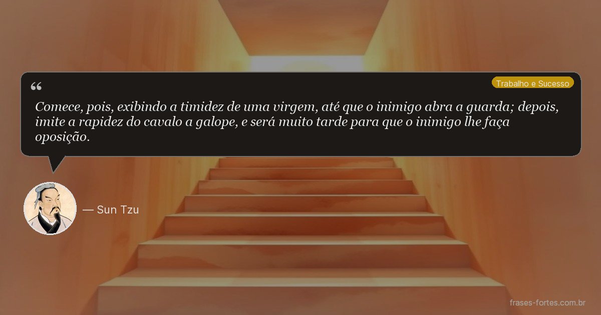 Frase de Sun Tzu