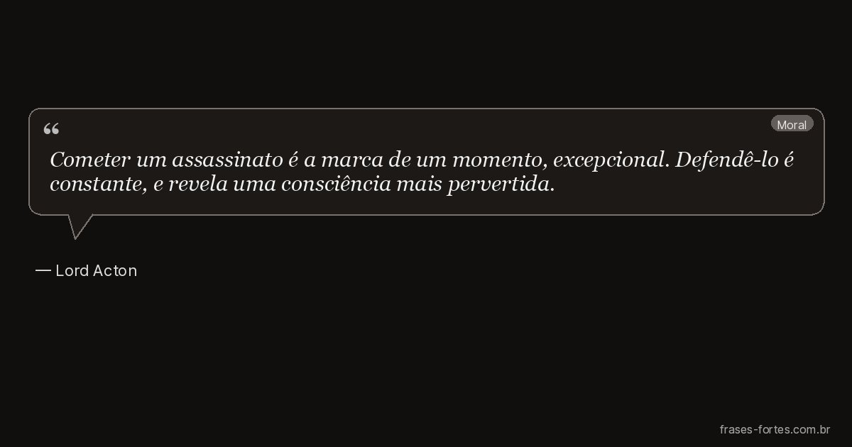 Frase de Lord Acton