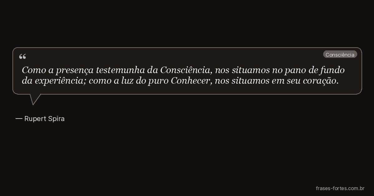 Frase de Rupert Spira
